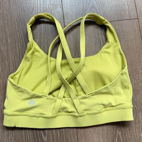 Lululemon Energy Bra‎ Lemon Vibe US 4 Yoga Pilate Running Workout Gym - Picture 3 of 4